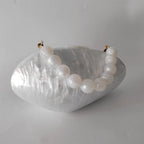 Embreagens de caixa de acrílico branco perolado feminino, mini carteira, forma irregular, festa noturna, viagem, bolsas Gilr, bolsa para mulheres