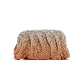 Glamourosa bolsa de noite com pérolas e strass para mulheres |   Embreagem elegante para performance em palco |   Bolsa brilhante para festa de casamento e baile 