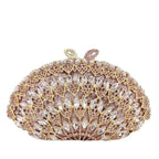 Boutique de fgg feminino rosegold cristal noite saco embreagem casamento formal jantar bolsas bolsas nupcial diamante minaudiere saco