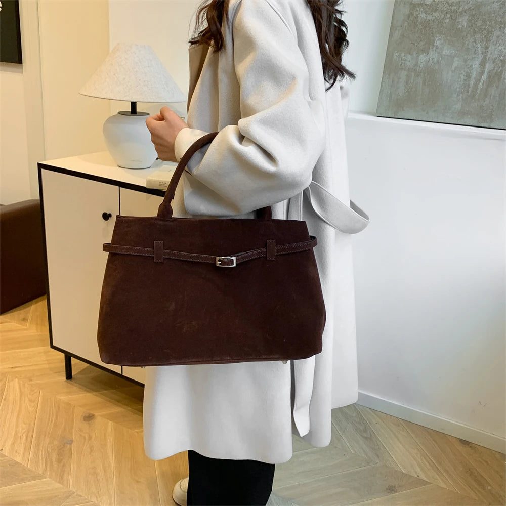 bolsa feminina bolsa grife luxo bolsa feminina elegante Veludo grande sacos de alça superior para as mulheres 2024 inverno mais recente designer bolsas luxo cor pura grande capacidade shopper totes feminino