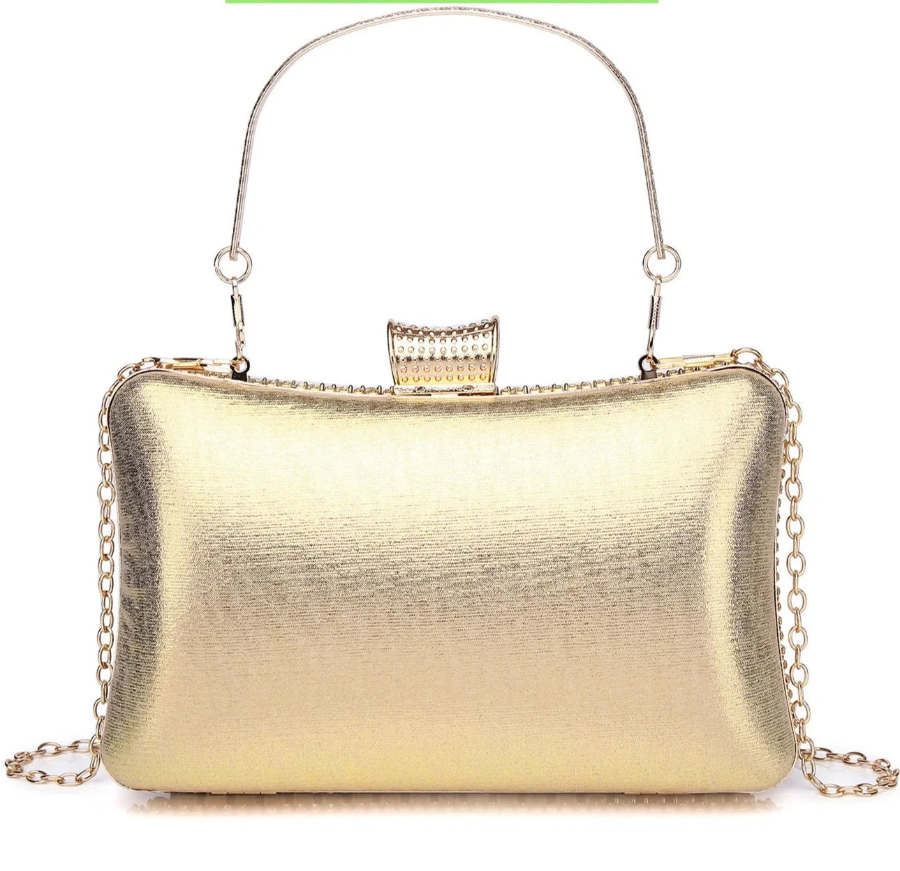 Bolsa Clutch Luxury Dress Prata/Gold
