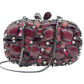 Xiyuan concha natural feminina luxo cristal sacos de noite nupcial casamento embreagem bolsa festa minaudiere bolsa luxo frisado bolsa