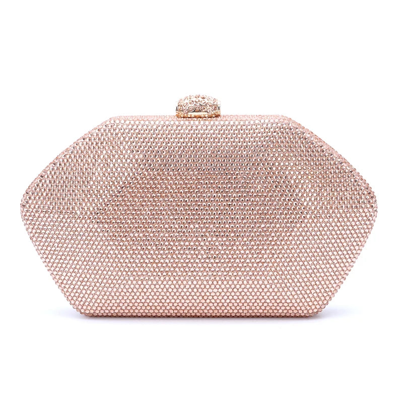 Mulheres vermelho/azul/rosa pedras sacos de noite strass pequeno dia embreagem bolsa ombro corrente festa casamento bolsas para bolsa feminina