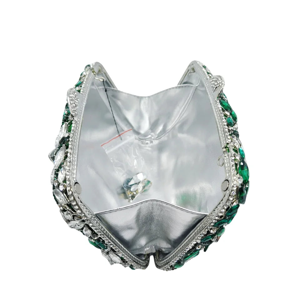 Clutch Cristal Esmeraldina