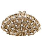 Boutique de fgg luz azul cristal sacos de embreagem para mulheres pavão noite bolsa nupcial casamento strass minaudiere bolsas saco