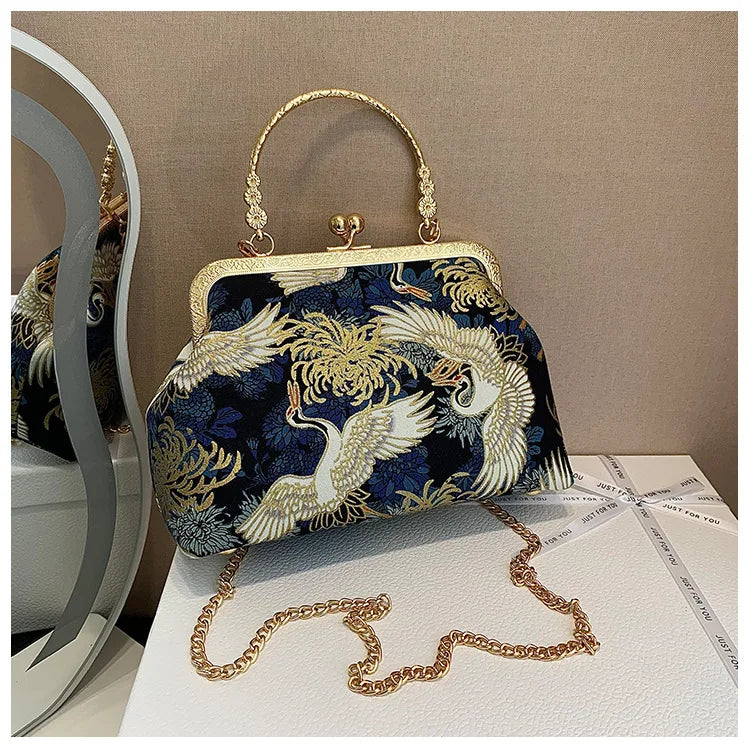 Moda vintage franja saco pequeno escudo sacos corrente feminina ombro crossbody saco guindaste voando bolsas femininas bordados