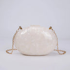 Shell bolsa de luxo feminina ombro crossbody armazenamento bolsa sacos noite glitter genuíno moda mulher mão ouro bolsa marca