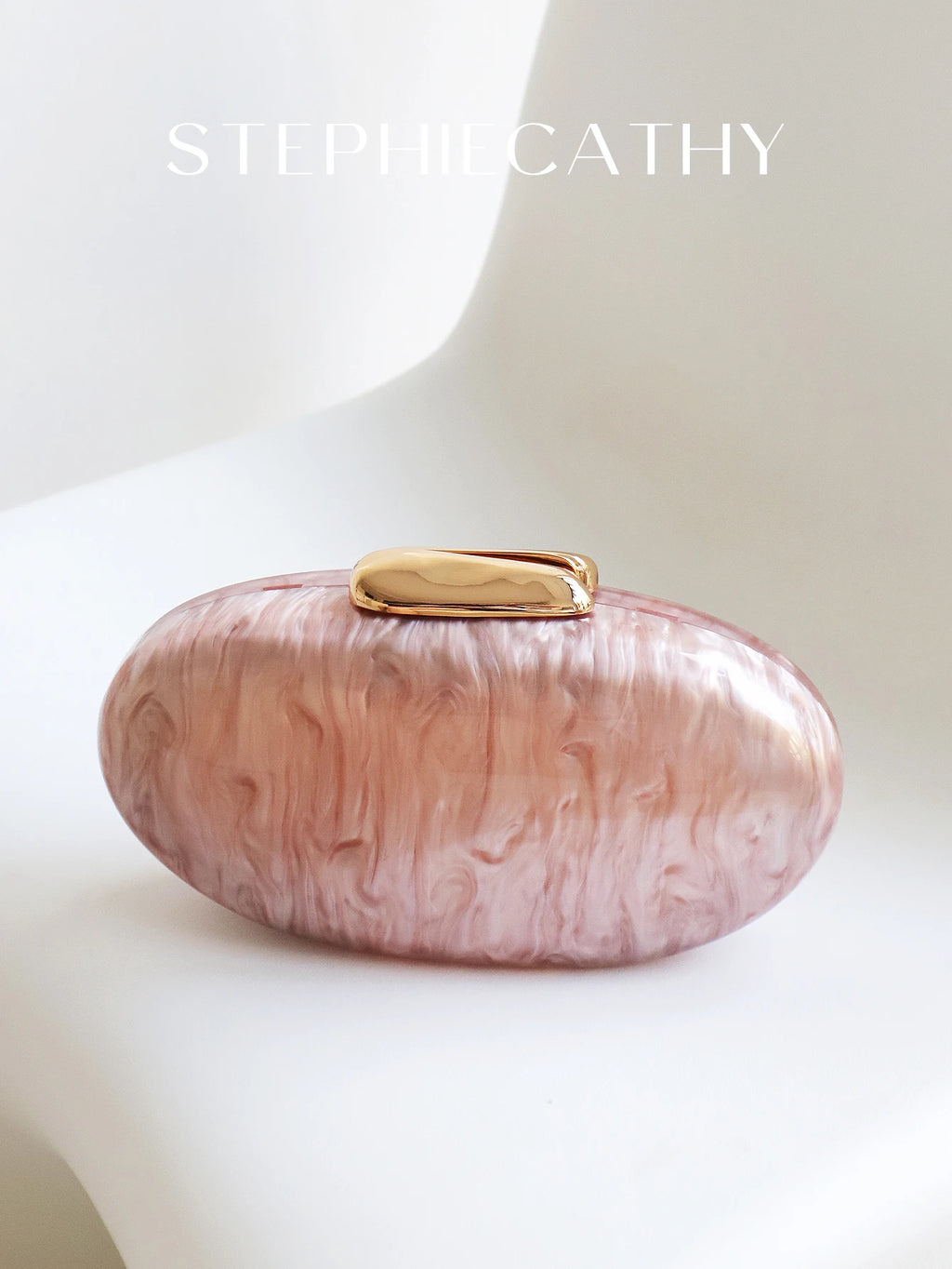 Sc marca de luxo elegante acrílico ímã fechamento embreagem bolsa em forma oval se encaixa celular design chique noiva bolsa casamento festa