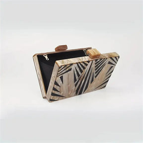 Mármore nu preto listrado acrílico bolsa feminina ombro noite garras saco festa de casamento designer senhora aleta bolsa caixa