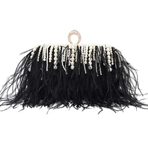Venda quente frisado borla bolsa de embreagem diamante pérola sacos noite festa casamento bolsa embreagem corrente metal sacos ombro