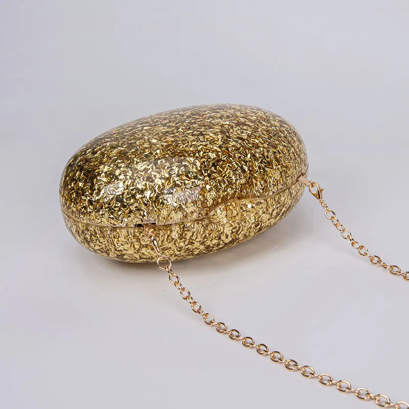 Shell bolsa de luxo feminina ombro crossbody armazenamento bolsa sacos noite glitter genuíno moda mulher mão ouro bolsa marca