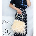 Bolsas de luxo para mulheres, bolsa de embreagem noturna, bolsa de ombro, corrente de pérolas, bolsa de casamento designer 12 cores