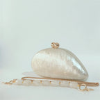 Pérola de mármore bege feminino designer festa à noite bonito feminino ovo bolsa azul atacado senhora acrílico escudo forma saco embreagem