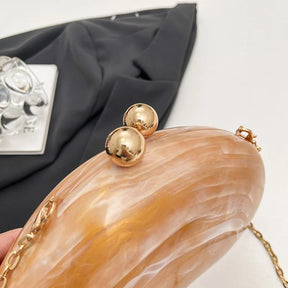 Bolsa de mão de noite acrílica em formato irregular, bolsa de mão luxuosa brilhante para mulheres, bolsa para vestido de festa de coquetel