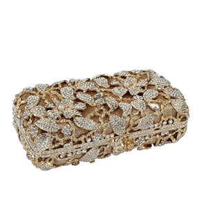 Bolsa de mão única estilo europeu com strass, pérolas e diamantes de água, bolsas de cristal ecológicas para ocasiões formais