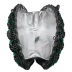 Boutique de fgg luz azul cristal sacos de embreagem para mulheres pavão noite bolsa nupcial casamento strass minaudiere bolsas saco