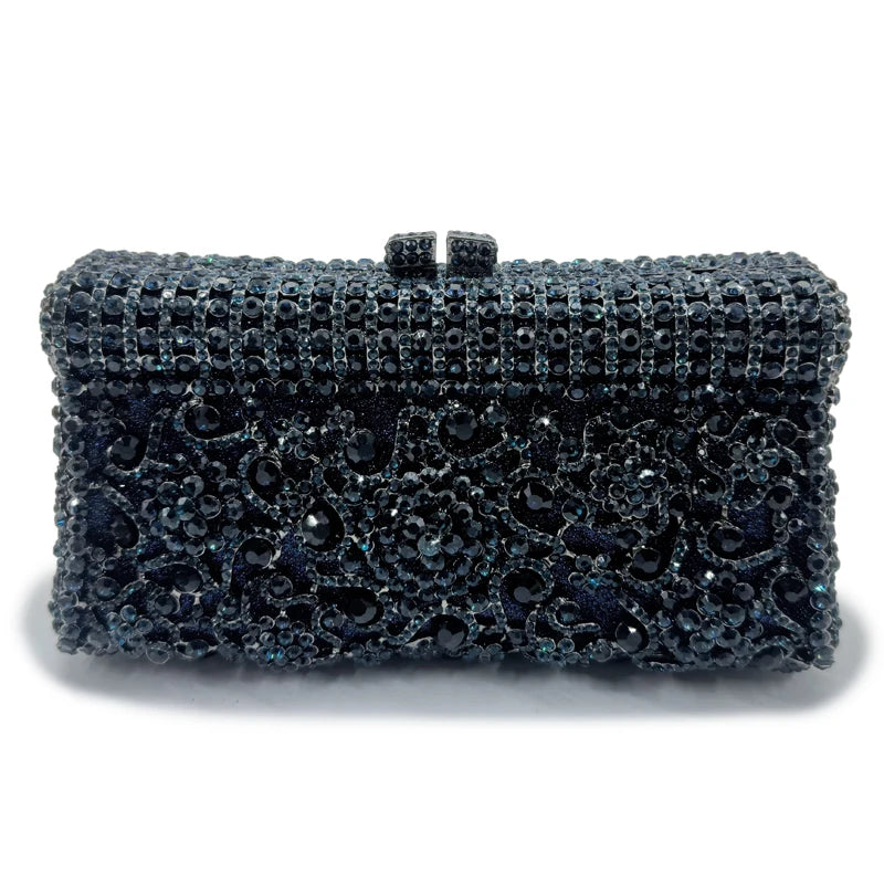 Bolsa feminina feita à mão de cristal, bolsa de mão para noite, vintage, banquete, festa de casamento, designer, elegante, vestido, presente