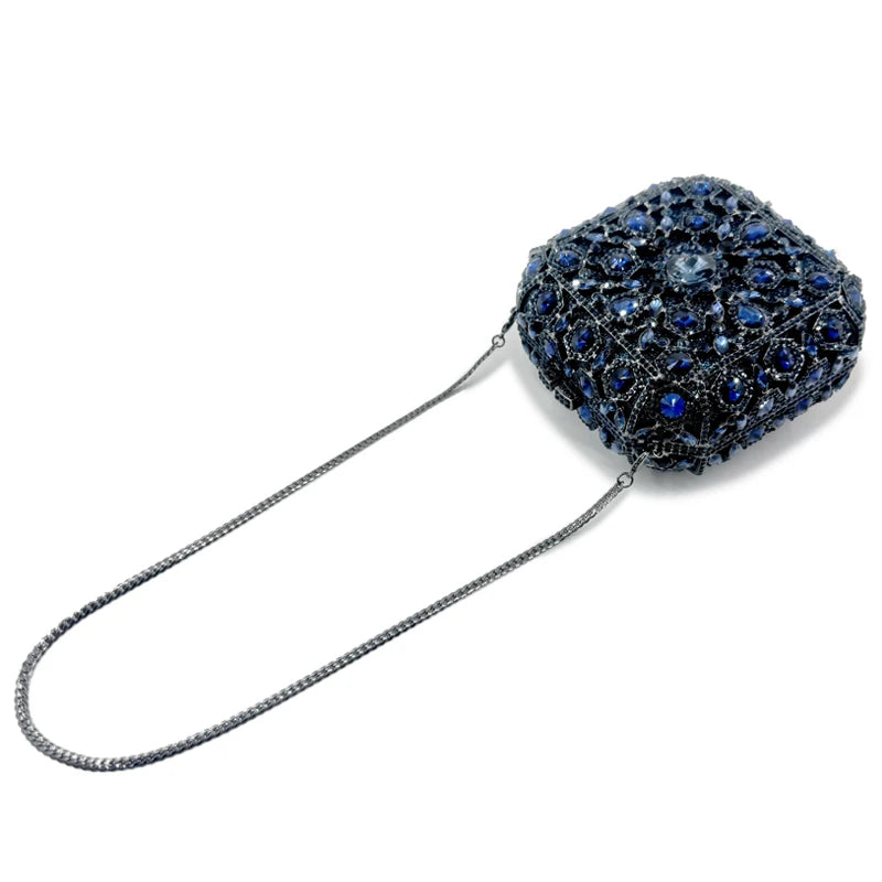 Feminino maquiagem mini caso de luxo designer bolsas cristal vidro banquete sacos strass jantar bolsa embreagem sacos festa do vintage