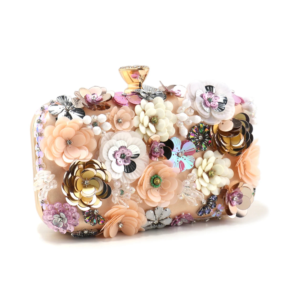 Moda feminina sacos flor diamantes bordado pequena embreagem de luxo senhora bolsas sacos noite nova chegada corrente bolsa ombro