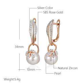 Brincos Veneza Pérola com Zircônia