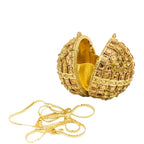 Boutique de fgg super mini bola redonda cristal sacos de noite e garras para mulheres festa formal strass minaudiere bolsas