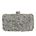 Bolsa de mão única estilo europeu com strass, pérolas e diamantes de água, bolsas de cristal ecológicas para ocasiões formais