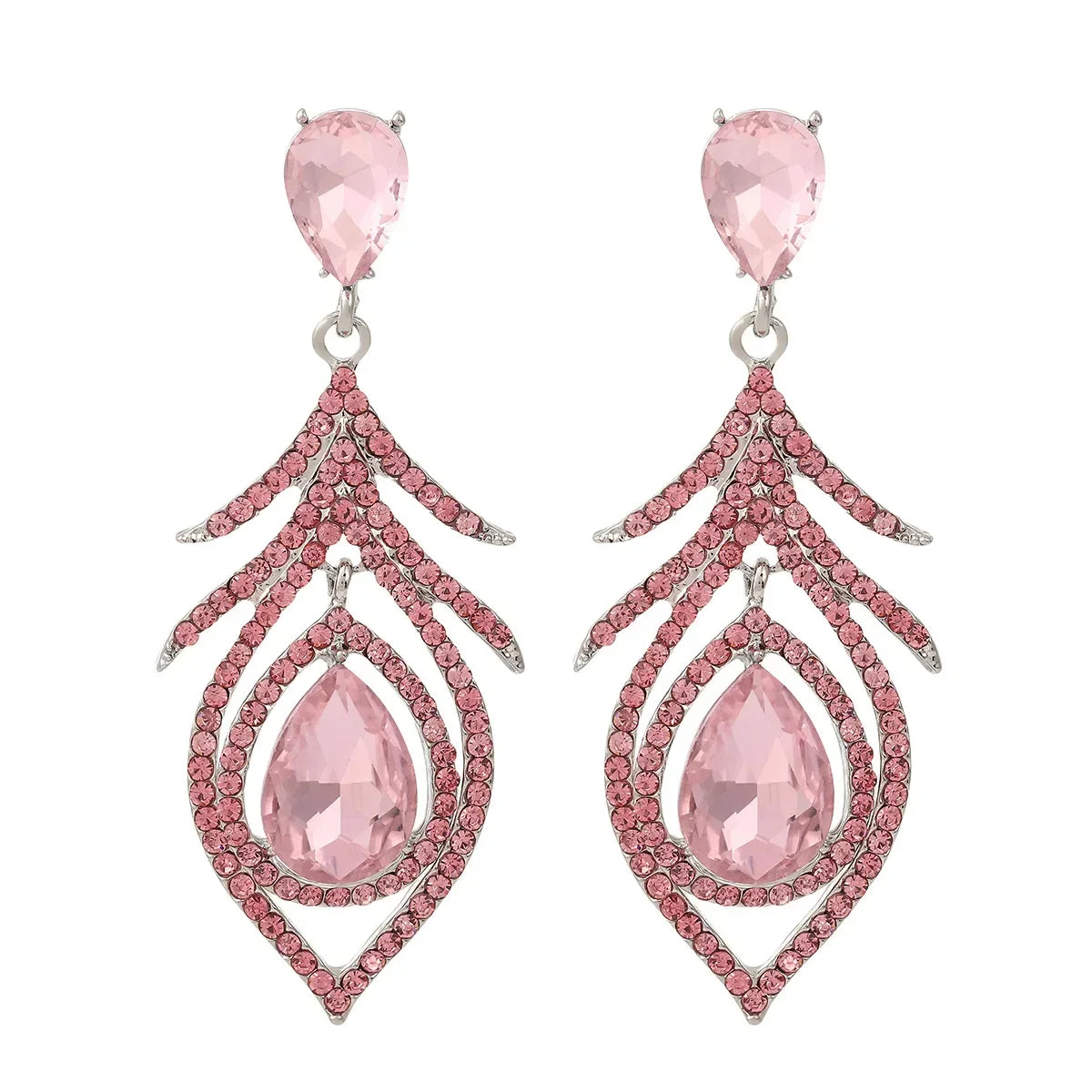 Novidade na tendência 2025 brincos femininos meninas gota de água em forma de luxo banquete jóias cor brincos de cristal para mulheres jóias
