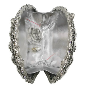 Boutique de fgg luz azul cristal sacos de embreagem para mulheres pavão noite bolsa nupcial casamento strass minaudiere bolsas saco