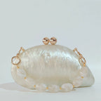 Pérola de mármore bege feminino designer festa à noite bonito feminino ovo bolsa azul atacado senhora acrílico escudo forma saco embreagem