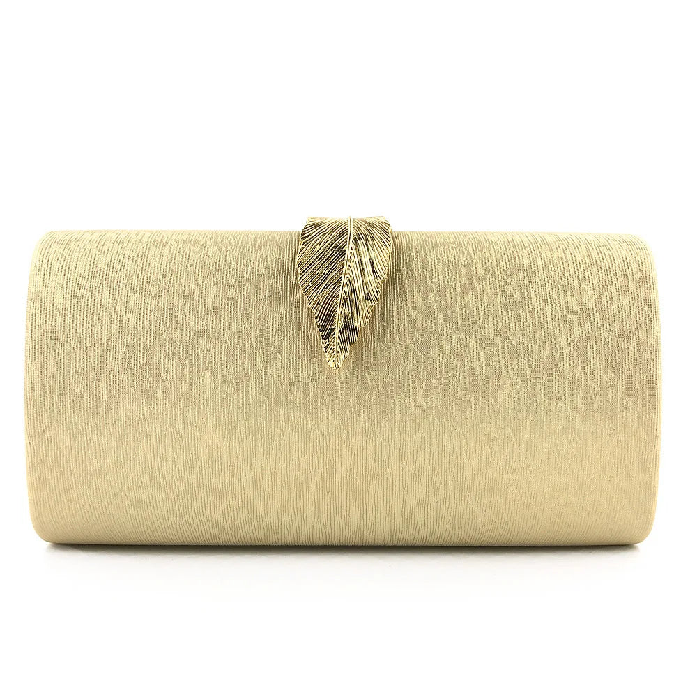 Bolsa Clutch Elegante para Noite, Bolsa de Mão Feminina com Corrente para Vestido, Casamento, Banquete, Bolsa Rígida de Couro...