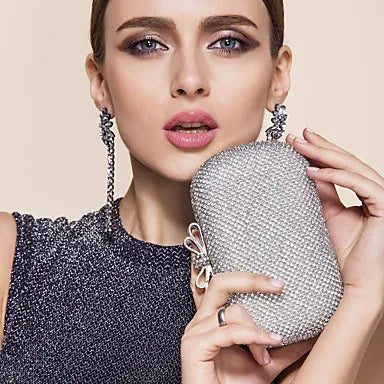 Bolsa de Mão Charm Moon G65 para Mulheres, Clutch de Noite com Diamantes Embutidos, Bolsa de Telefone Móvel Faion, Novo Est...