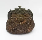 2025 novo vintage frisado saco de noite bordado diamante lantejoulas embreagem bolsa de mão saco de noiva