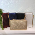 Bolsa de mão feminina elegante, bolsa de mão verde para mãe da noiva/noivo, fivela de strass, superfície plissada, bolsa quadrada