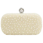 Bolsas de noite femininas pérola frisado bolsa embreagem casamento nupcial garras festa baile senhora crossbody bolsa ombro