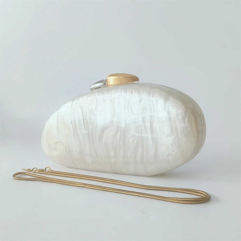 Feminino menina mármore pérola bege mini corrente bolsa de ombro moda feminina bolsa embreagem carteira casamento festa à noite uso diário trave