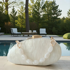 Feminino menina mármore pérola bege mini corrente bolsa de ombro moda feminina bolsa embreagem carteira casamento festa à noite uso diário trave