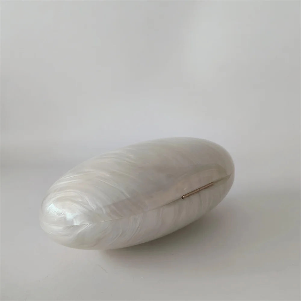 Pérola senhora marcas mulher festa bolsa de casamento acrílico saco crossbody ombro embreagem noite oval feminino concha bolsas femininas