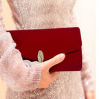 Bolsa quadrada do vintage de veludo para casamento nupcial, garras banquete vermelho, sacos de ombro, envelope azul Prom, novo, 2023