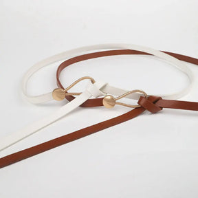 Nova pérola fivela fina cinto feminino couro do plutônio elegante ajustável selvagens cintura cor de ouro fivela cintos femininos