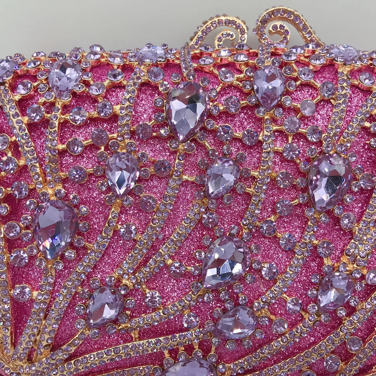 Corrente quadrada horizontal cheia de diamantes bolsa de embreagem algas diamante jantar saco banquete bolsa feminina