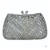Forma de renda Y de luxo de alta qualidade, festa de casamento de diamante, sacola, bolsa de noite, embreagem de cristal