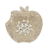 KHNMEET-Maçã Rosa Bolsa Noite para Mulheres, Diamante De Cristal, Embreagem De Festa, Saco De Luxo De Casamento, Moda De Frutas, Bolsa Das Senhoras, SC146