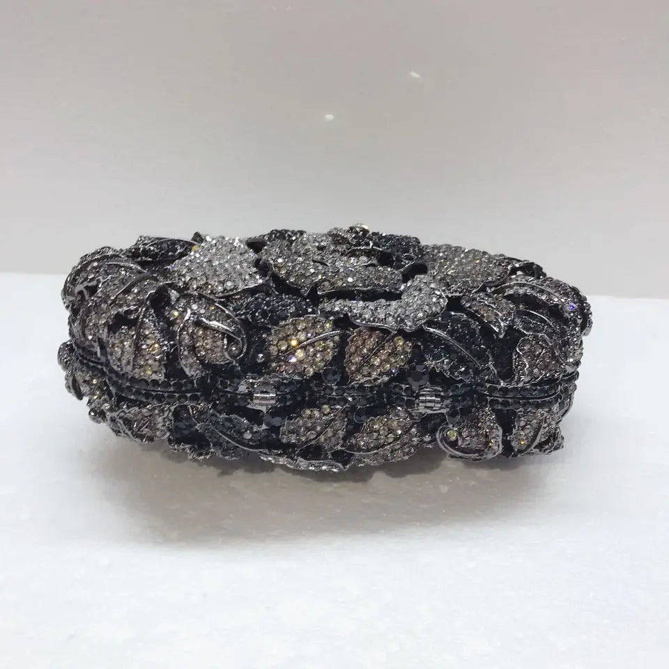 Clutch Cristal Floral Jade