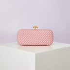 Bolsa Transversal B Home de PU Trançado, Bolsa de Ombro ande com Corrente, Estilo Europeu Moderno, Superfície ia, Cor Pura