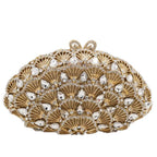Boutique de fgg luz azul cristal sacos de embreagem para mulheres pavão noite bolsa nupcial casamento strass minaudiere bolsas saco