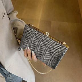 Elegante jantar saco de embreagem bolsa de ombro feminino brilhante grampo de cabelo pequena caixa de maquiagem nova 2025 tendência da moda