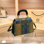 Bolsa tiracolo de cor contrastante feminina, de alta qualidade, marca de luxo, designer de luz, nova, primavera, verão, 2022