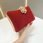 Embreagem de noite de pérola de cristal encantada – Bolsa de palco deslumbrante com strass, bolsa de ombro de banquete de luxo para mulheres bolsa de noite