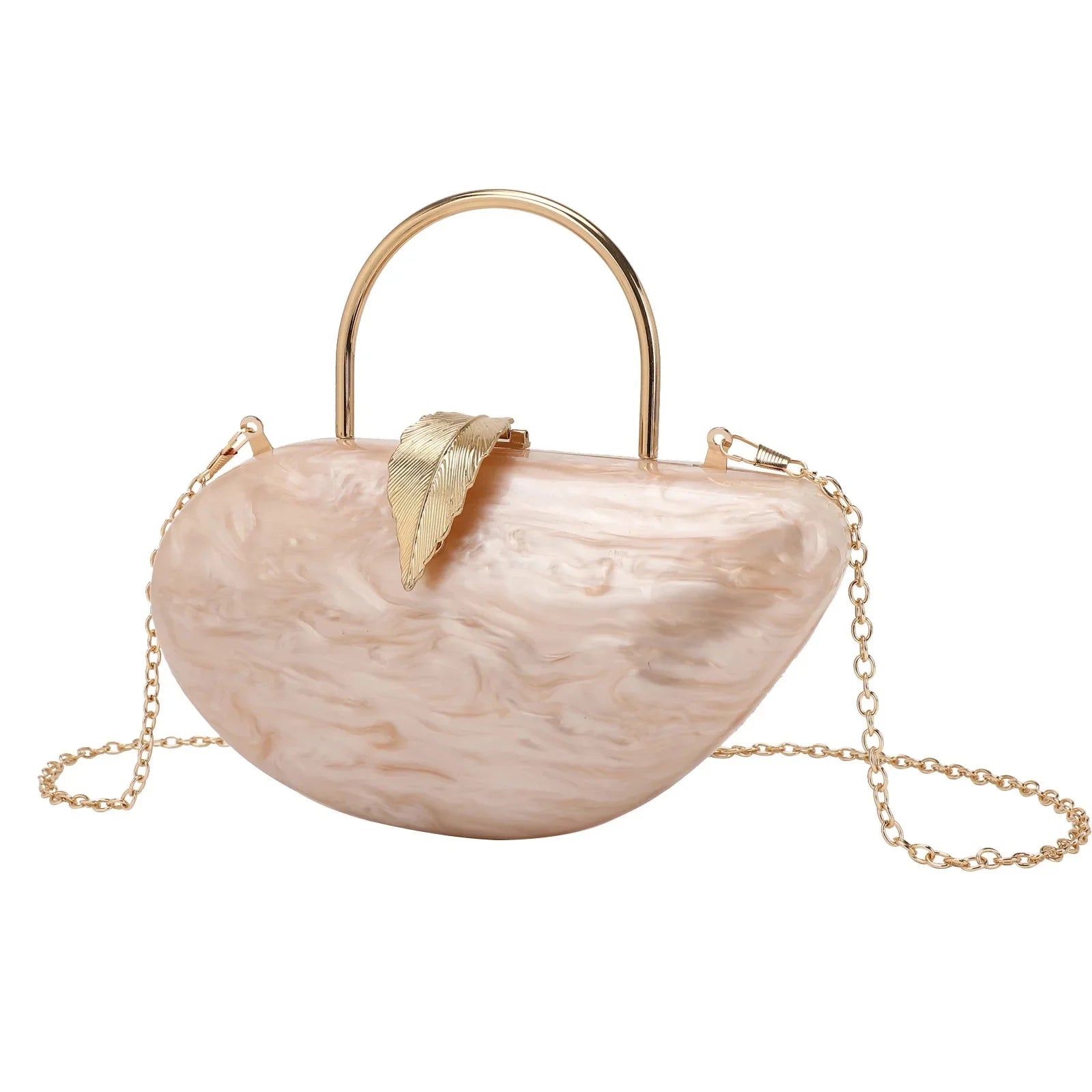 Moda acrílico folha bloqueio saco de embreagem jantar feminino bolsa de ombro elegante acrílico bloqueio fivela versátil saco de noite