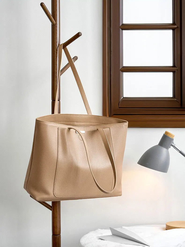 100% couro genuíno bolsa feminina grande capacidade simples moda feminina bolsa de ombro bolsa de armazenamento 2328